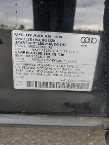 2017 AUDI Q3 PREMIUM PLUS  