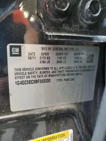 2011 BUICK LACROSSE CXL  