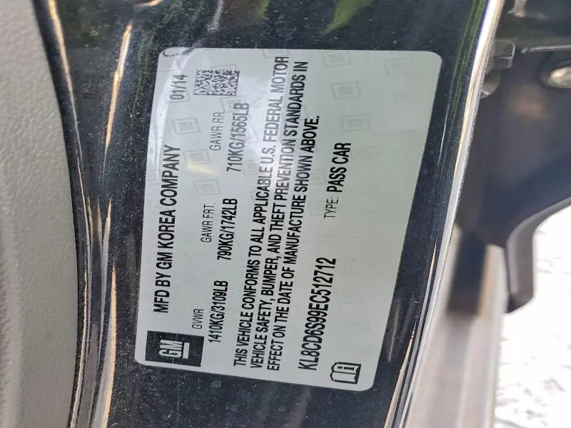 2014 CHEVROLET SPARK 1LT  