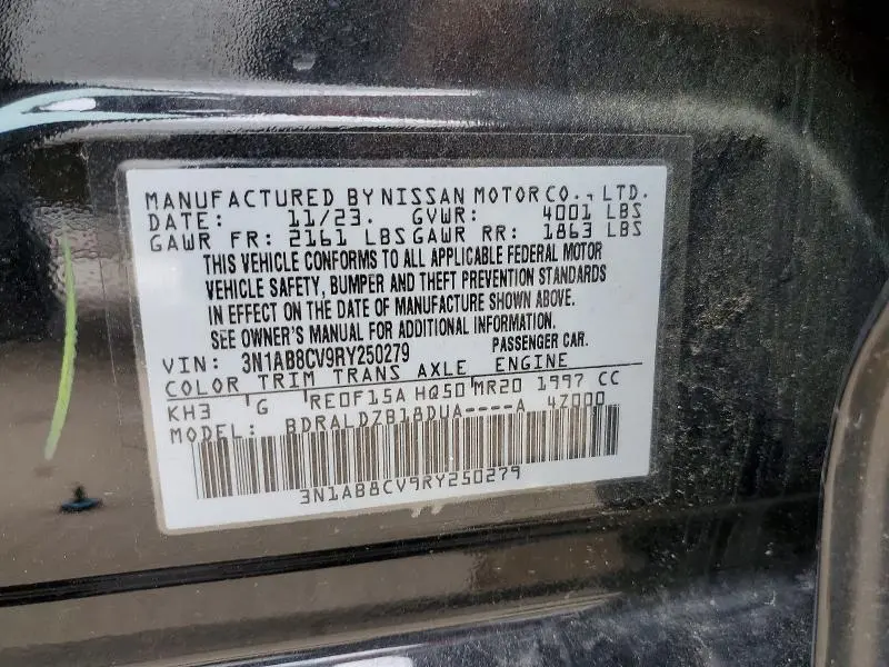 2024 NISSAN SENTRA SV  