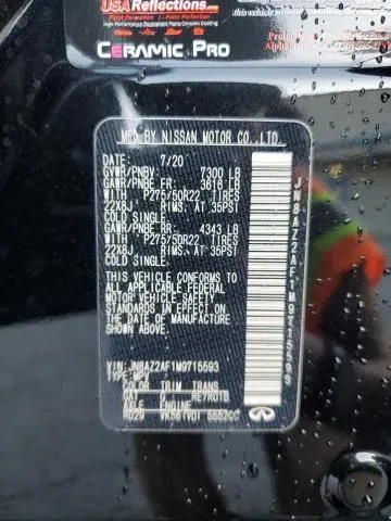 2021 INFINITI QX80 LUXE  