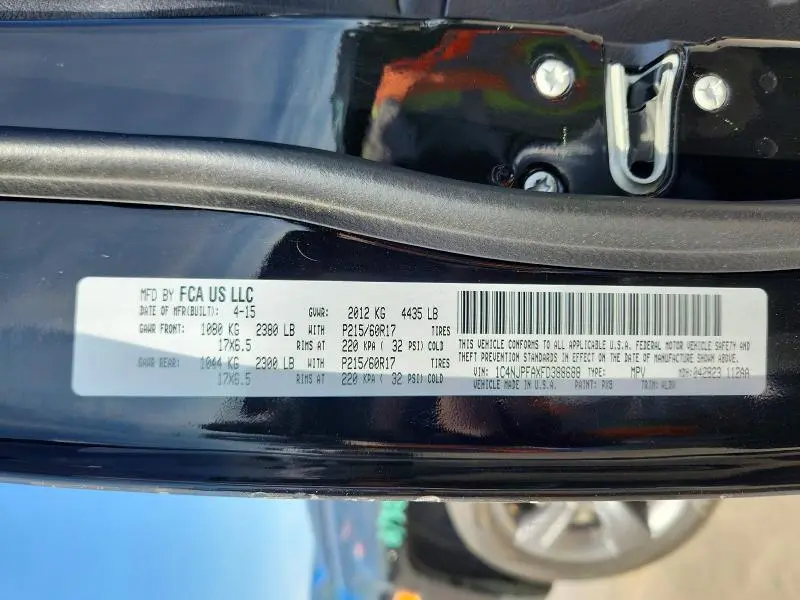 2015 JEEP PATRIOT LATITUDE  