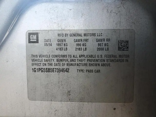 2014 CHEVROLET CRUZE LTZ  