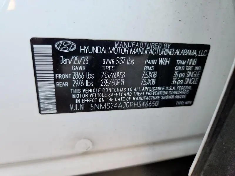 2023 HYUNDAI SANTA FE SEL  