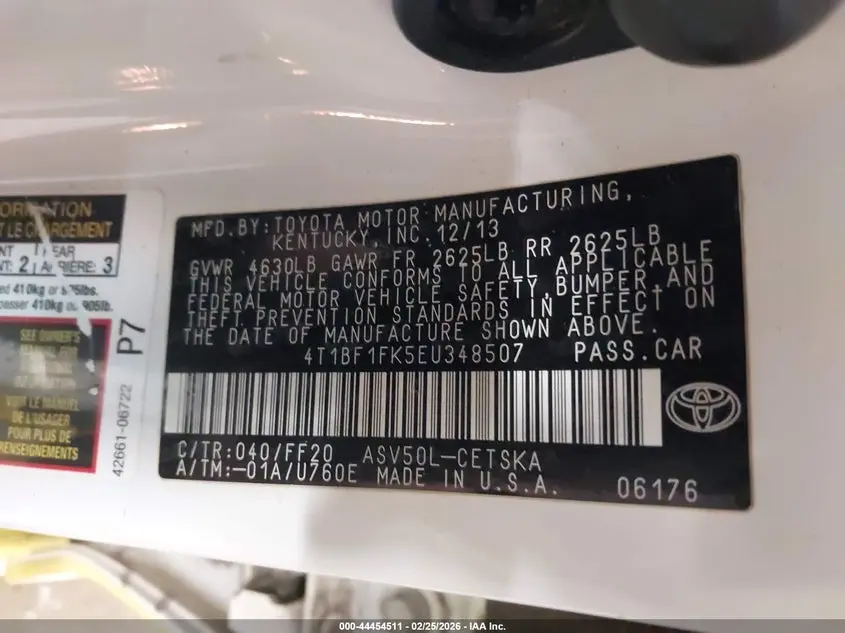 2014 TOYOTA CAMRY SE