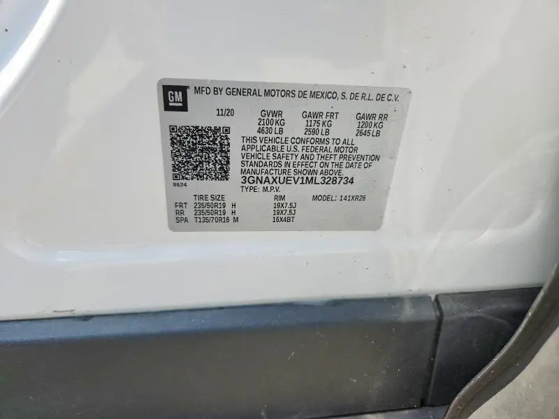 2021 CHEVROLET EQUINOX LT  