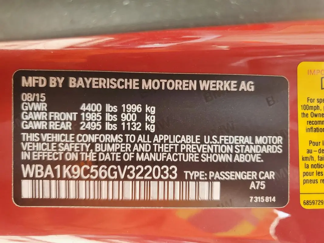 2016 BMW 228 I SULEV  