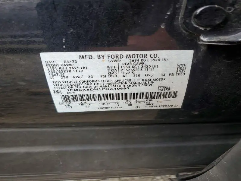 2023 FORD EXPLORER XLT  