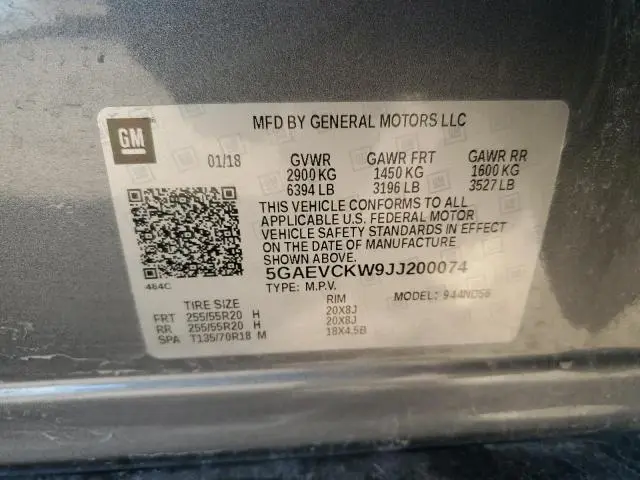 2018 BUICK ENCLAVE AVENIR