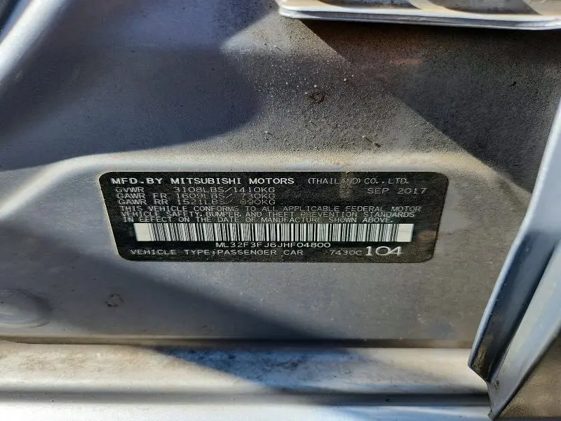 2018 MITSUBISHI MIRAGE G4 ES  