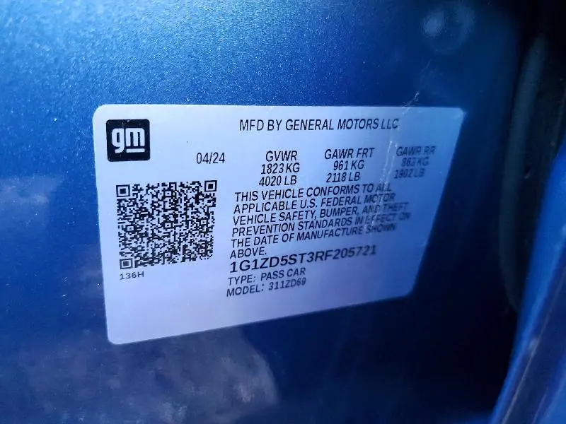 2024 CHEVROLET MALIBU LT  