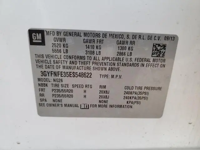 2014 CADILLAC SRX PERFORMANCE COLLECTION  