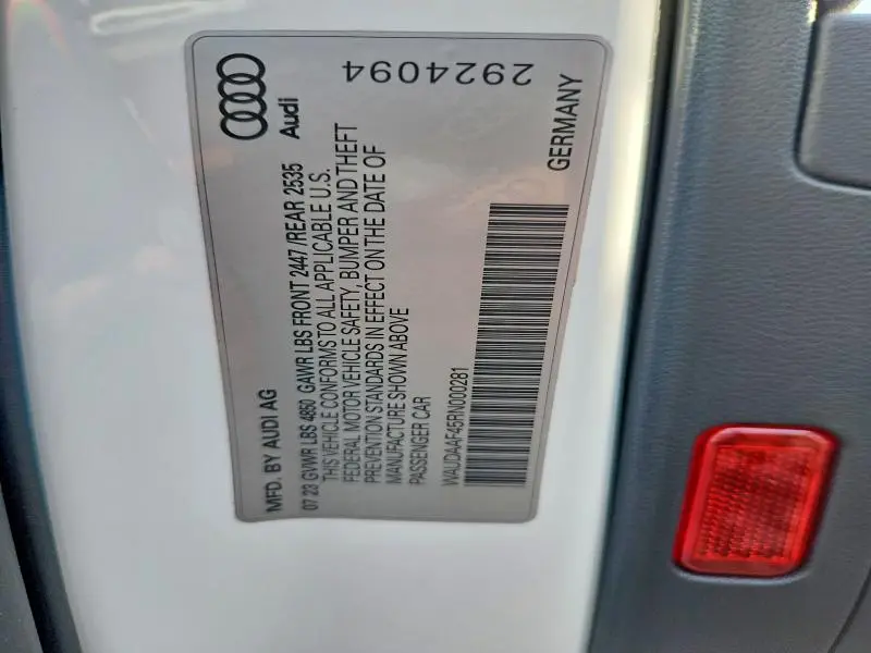 2024 AUDI A4 PREMIUM 45  