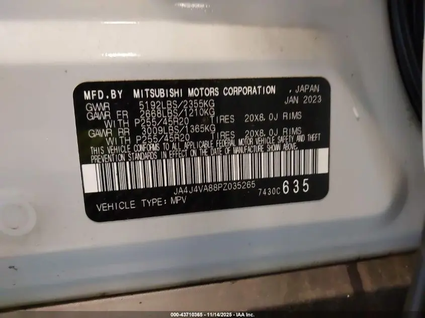 2023 MITSUBISHI OUTLANDER SEL 2.5 S-AWC/SEL 40TH ANNIVERSARY S-AWC/SEL BLACK EDITION S-AWC