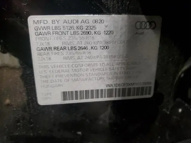 2021 AUDI Q3 PREMIUM S LINE 45  