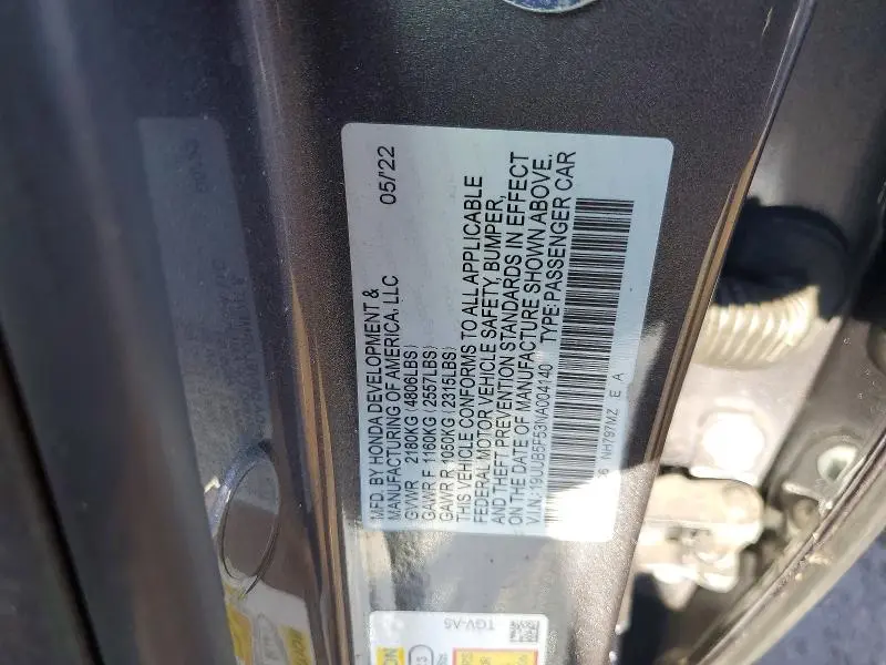 2022 ACURA TLX TECH A  