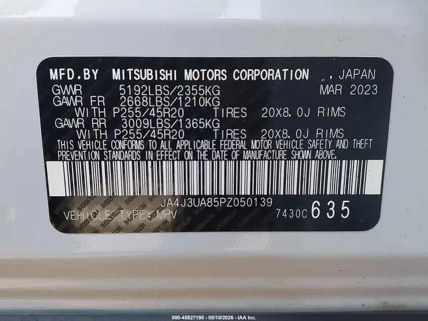 2023 MITSUBISHI OUTLANDER SE 2.5 2WD/SE BLACK EDITION 2WD/SE SPECIAL EDITION 2WD