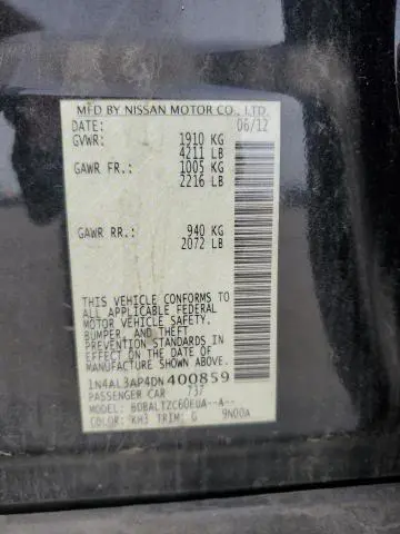 2013 NISSAN ALTIMA 2.5  