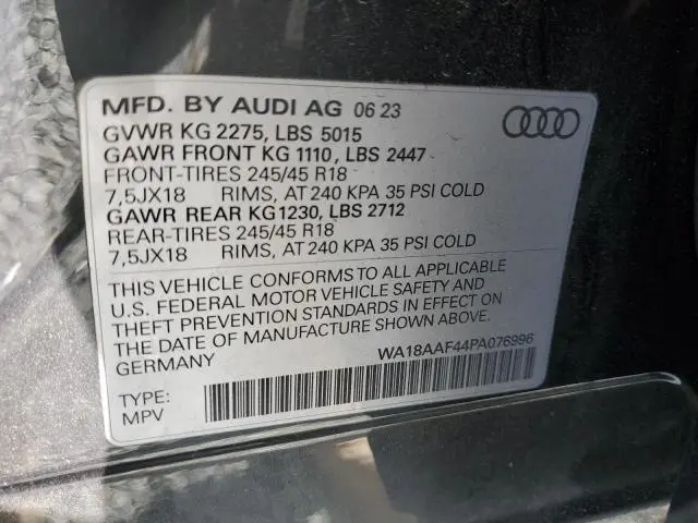 2023 AUDI A4 ALLROAD PREMIUM PLUS  