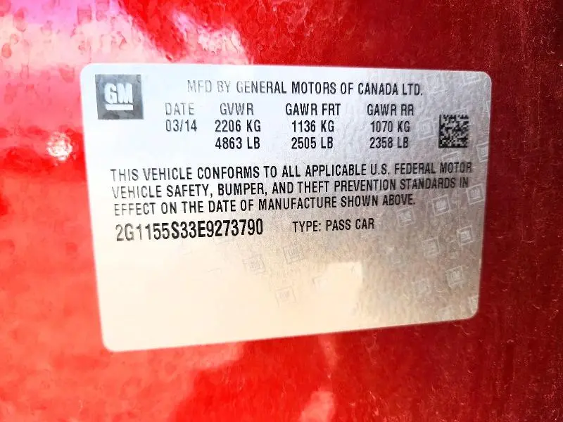 2014 CHEVROLET IMPALA LTZ  