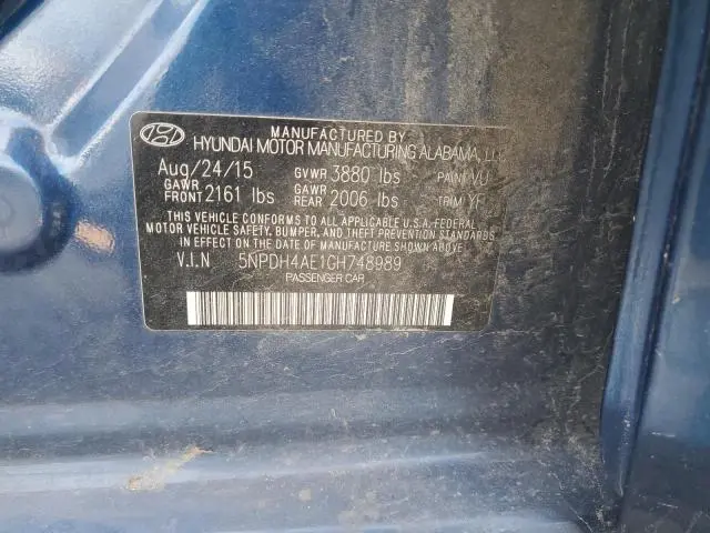 2016 HYUNDAI ELANTRA SE