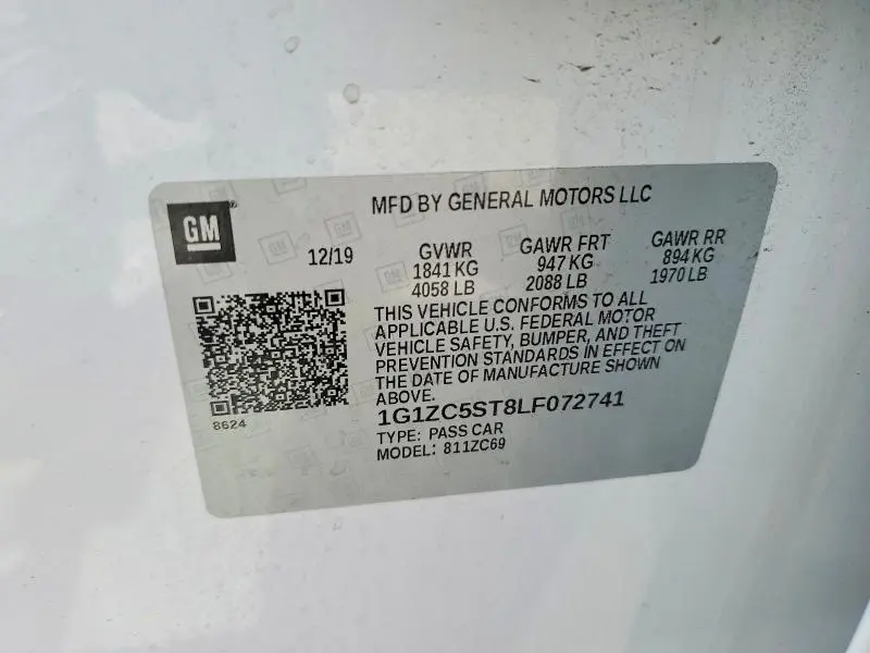 2020 CHEVROLET MALIBU LS  