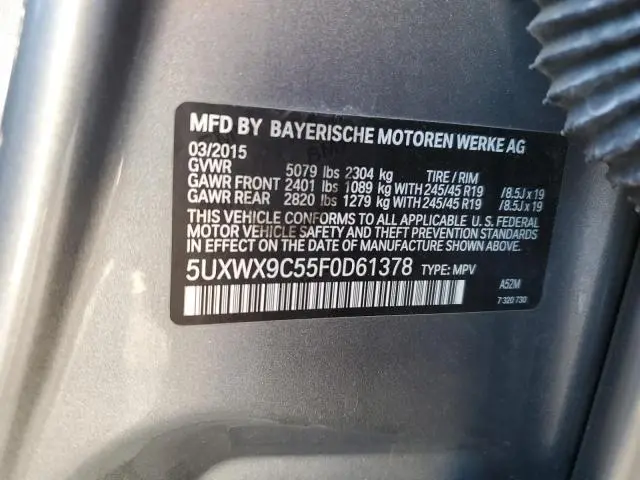 2015 BMW X3 XDRIVE28I  