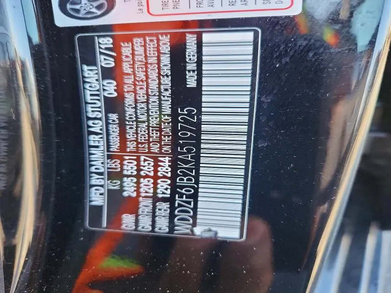 2019 MERCEDES-BENZ E 450 4MATIC  