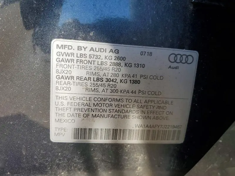 2018 AUDI SQ5 PREMIUM PLUS  