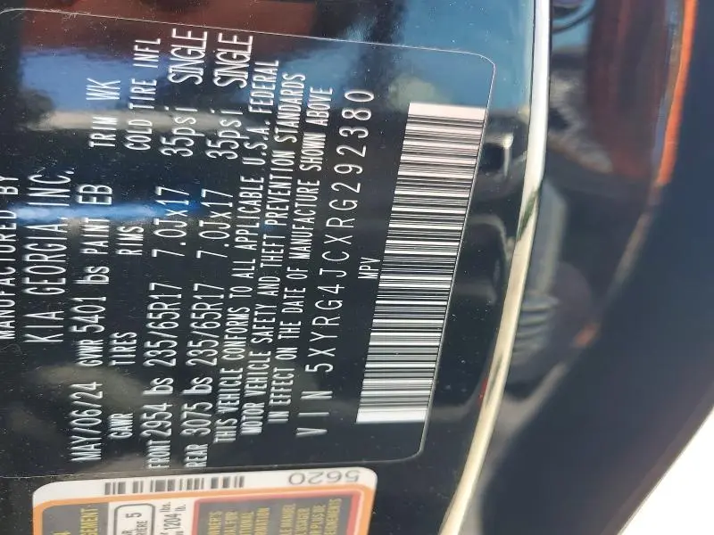 2024 KIA SORENTO L, LX, S  
