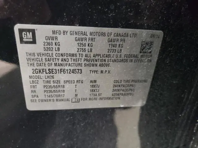 2015 GMC TERRAIN SLT  