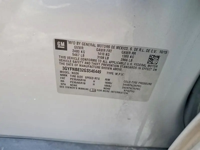 2016 CADILLAC SRX LUXURY COLLECTION  