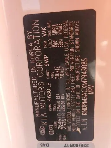 2021 KIA SPORTAGE LX  