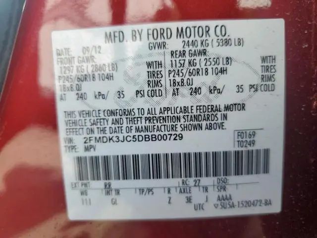 2013 FORD EDGE SEL  