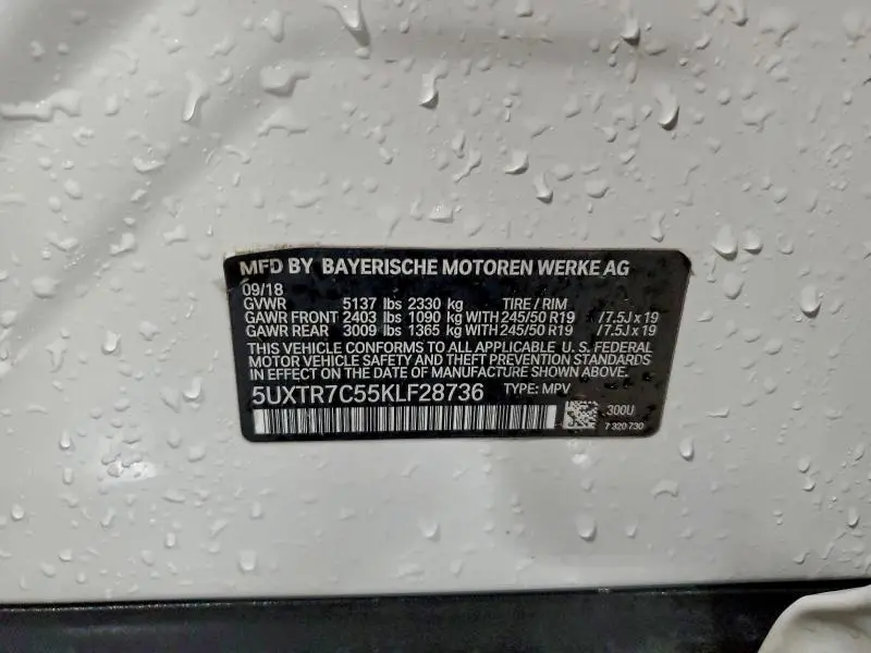 2019 BMW X3 SDRIVE30I  