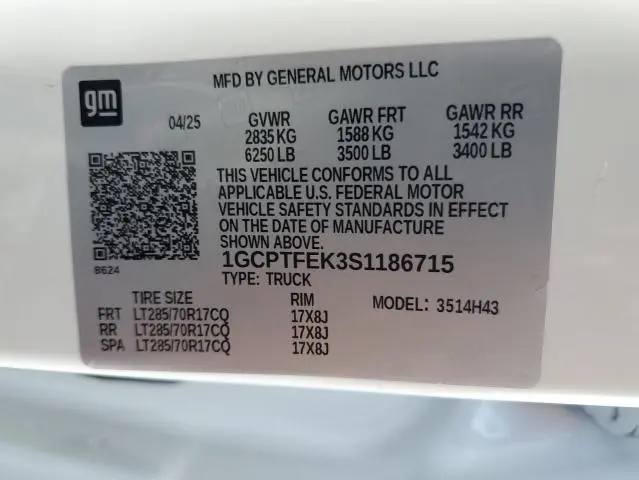 2025 CHEVROLET COLORADO ZR2  