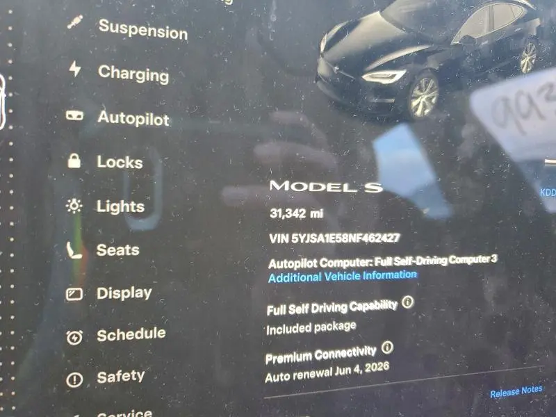 2022 TESLA MODEL S   