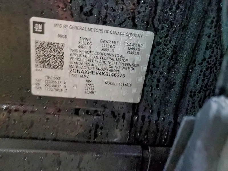 2019 CHEVROLET EQUINOX LS  