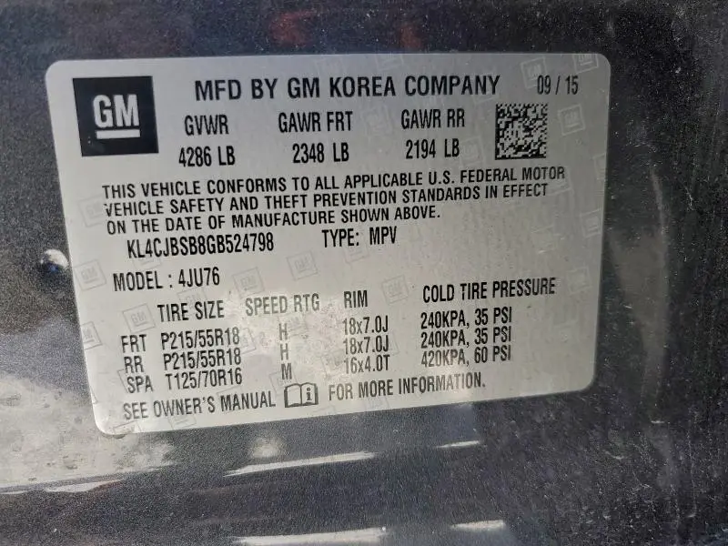 2016 BUICK ENCORE CONVENIENCE  