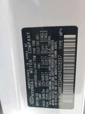 2017 HYUNDAI TUCSON SE  