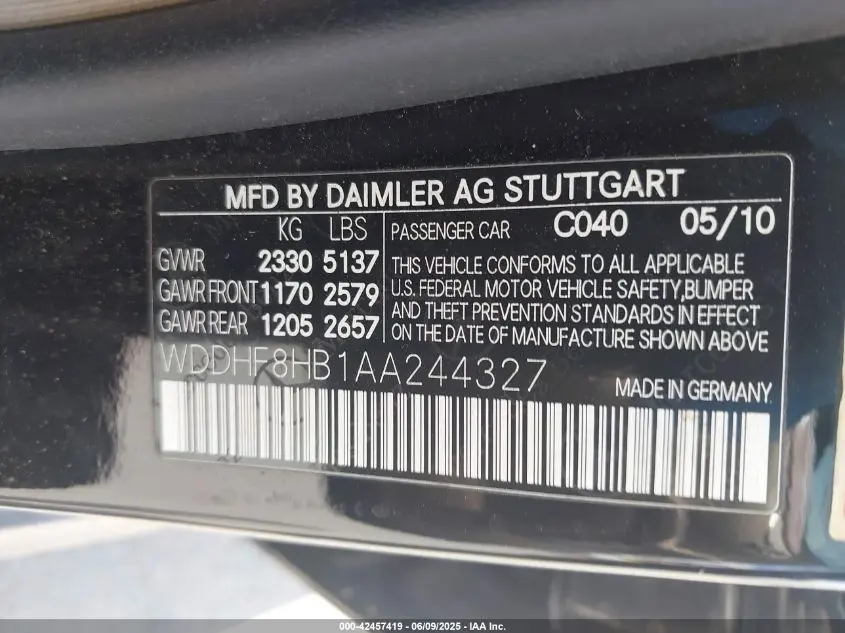 2010 MERCEDES-BENZ E 350 4MATIC