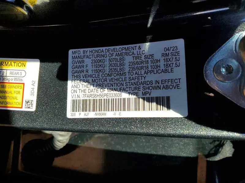 2023 HONDA CR-V SPORT  