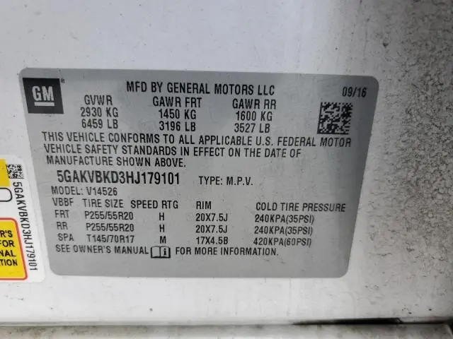 2017 BUICK ENCLAVE   