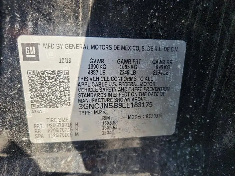 2020 CHEVROLET TRAX LS  