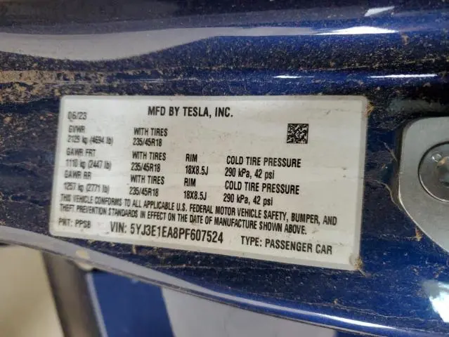 2023 TESLA MODEL 3   