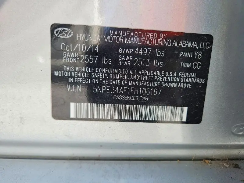 2015 HYUNDAI SONATA SPORT  