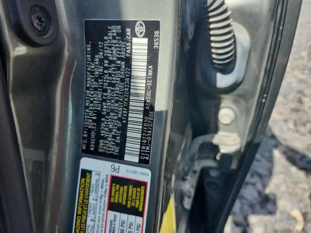 2012 TOYOTA CAMRY BASE  