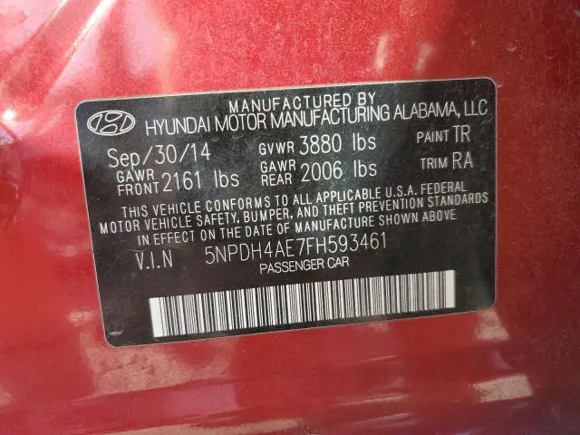 2015 HYUNDAI ELANTRA SE