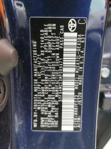 2021 TOYOTA COROLLA SE  