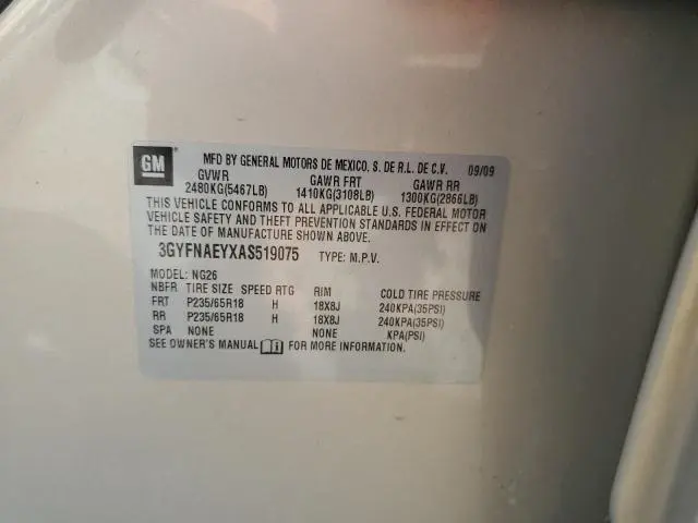 2010 CADILLAC SRX LUXURY COLLECTION  